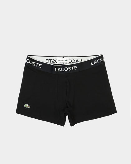 Lacoste Casual Trunks 3 Pack Black