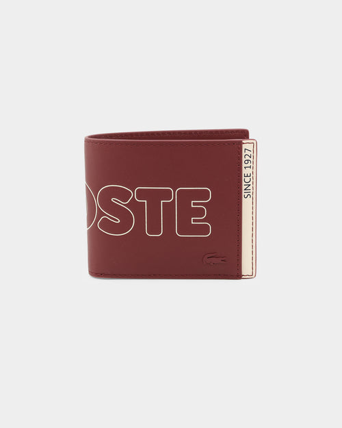 Lacoste Fg S 1927 Billfold Wallet Pinot