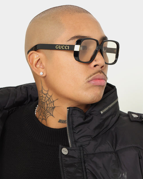 Gucci GG0318S-006 Sunglasses Black/Yellow