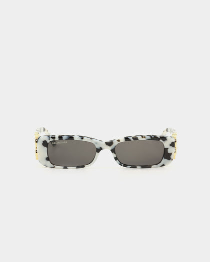 Balenciaga Dynasty Rectangle Sunglasses White/Multicolour