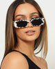 Balenciaga Dynasty Rectangle Sunglasses White/Multicolour
