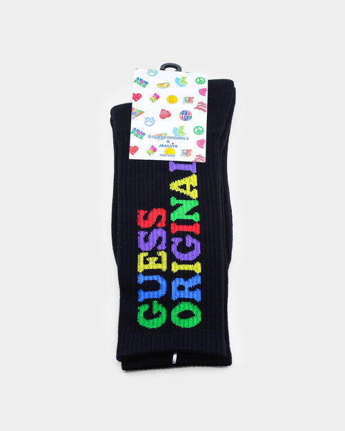 GUESS Originals X J Balvin Heart Socks Black