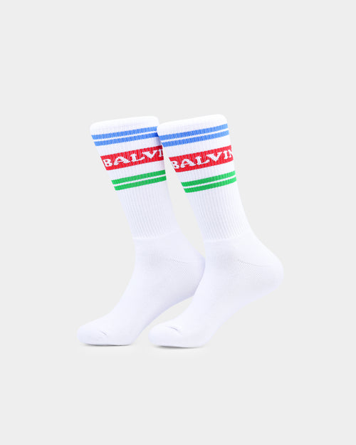 GUESS Originals X J Balvin Stripe Socks Pure White