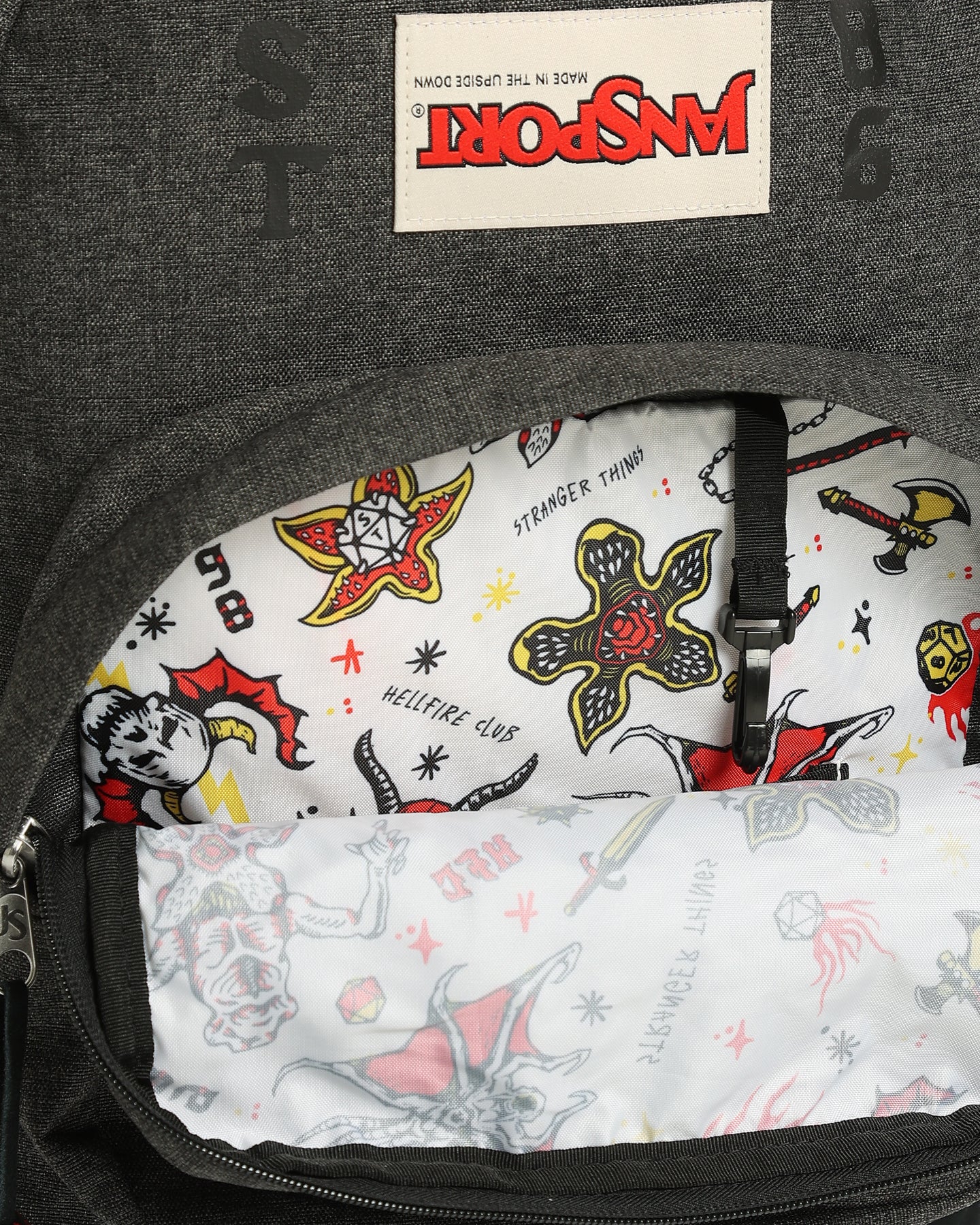 Jansport Jansport X Stranger Things Right Pack Hellfire Black