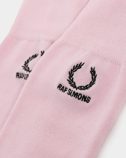 Fred Perry X Raf Simons Embroidered Socks Light Pink