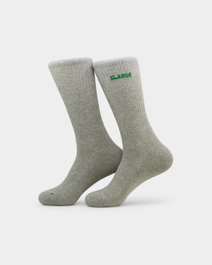 X-LARGE 91 Text Sock 4 Pack White/Blue/Green