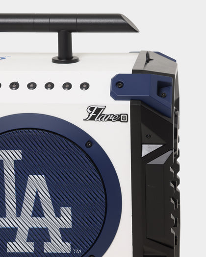 BumpBoxx Los Angeles Dodgers Flare8 Bluetooth Boombox White/Blue