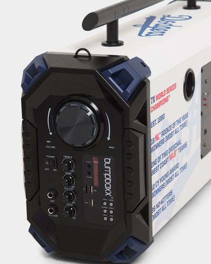 BumpBoxx Los Angeles Dodgers Flare8 Bluetooth Boombox White/Blue