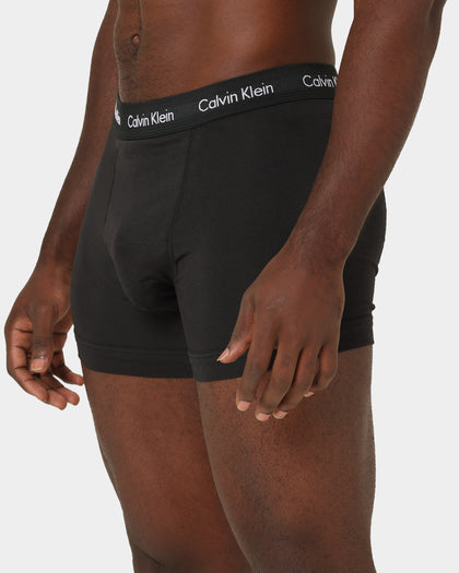 Calvin Klein Stretch Cotton Trunks 3 Pack Black/Ivory