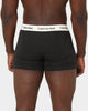 Calvin Klein Stretch Cotton Trunks 3 Pack Black/Ivory