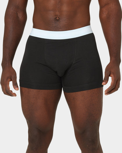 Calvin Klein Stretch Cotton Trunks 3 Pack Black/Ivory