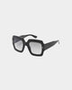 Gucci GG1111S-001 Sunglasses Shiny Black/Smoke Grey
