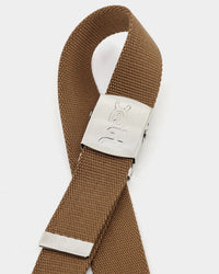 X-Girl Mills Logo Web Belt Brown