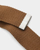X-Girl Mills Logo Web Belt Brown