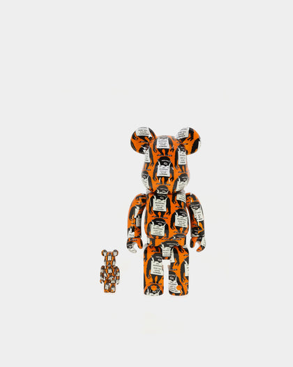 Medicom Toy Be@Rbrick X Banksy Monkey Sign 400% & 100% Figure Set Multi-coloured