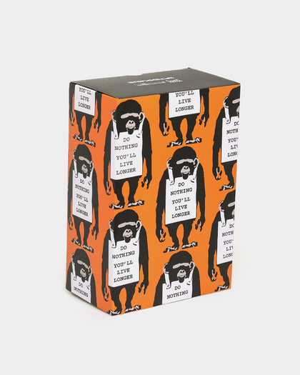 Medicom Toy Be@Rbrick X Banksy Monkey Sign 400% & 100% Figure Set Multi-coloured