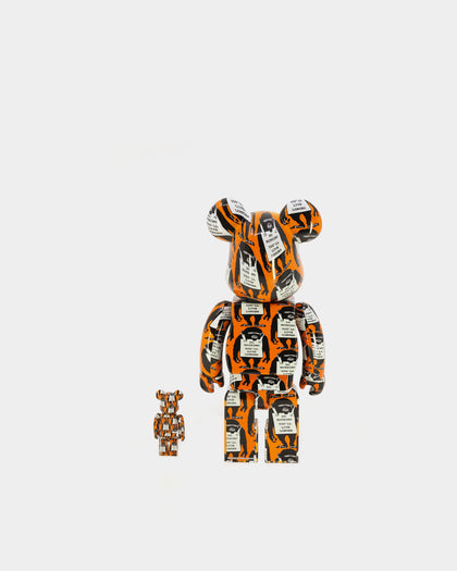 Medicom Toy Be@Rbrick X Banksy Monkey Sign 400% & 100% Figure Set Multi-coloured