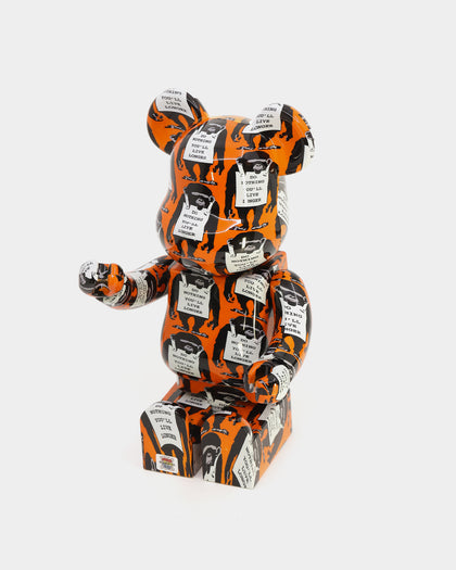 Medicom Toy Be@Rbrick X Banksy Monkey Sign 400% & 100% Figure Set Multi-coloured