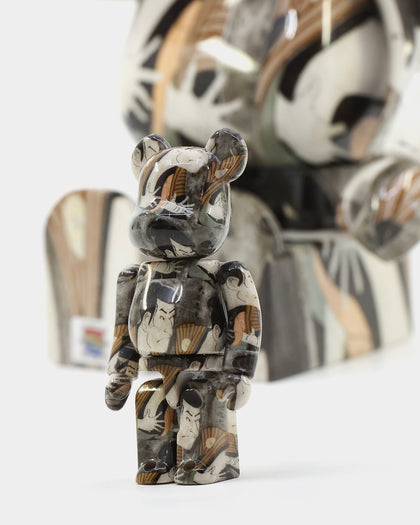 Medicom Toy Be@Rbrick X Toshusai Sharaku 100% & 400% Figure Set Multi-coloured