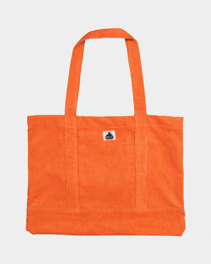 X-Large Unisex Cord Tote Bag Orange