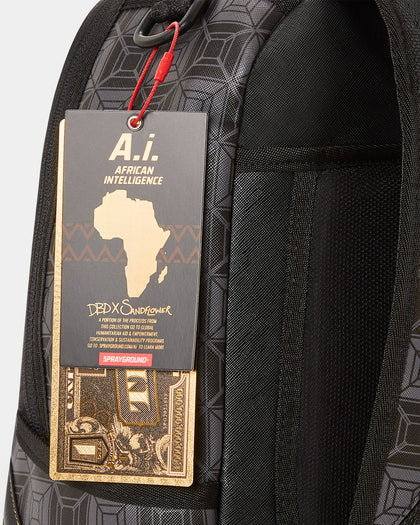 Sprayground AI4 Diamond DLX Backpack Black/Gold