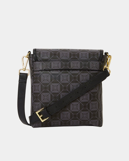 Sprayground AI4 Diamond Large Crossbody Bag Black/Gold