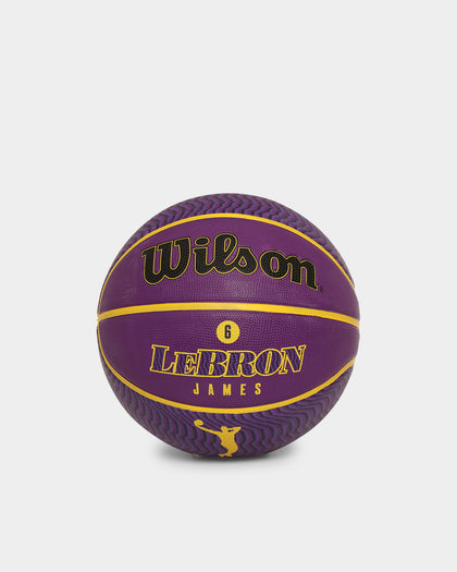 Wilson LeBron James Player Icon Basketball Purple/Gold