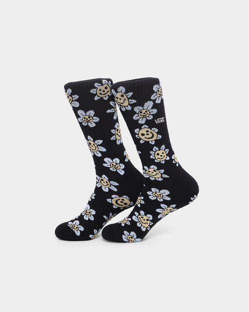 Vans Trippy Grin Crew Socks Black