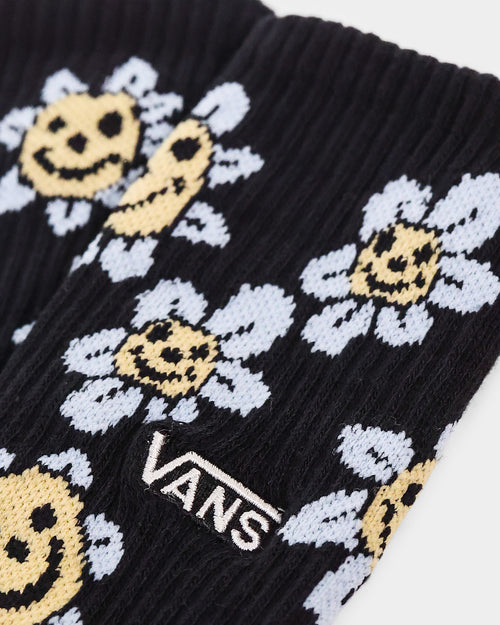 Vans Trippy Grin Crew Socks Black