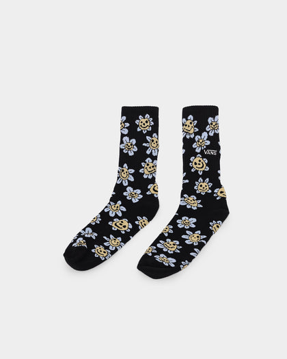 Vans Trippy Grin Crew Socks Black