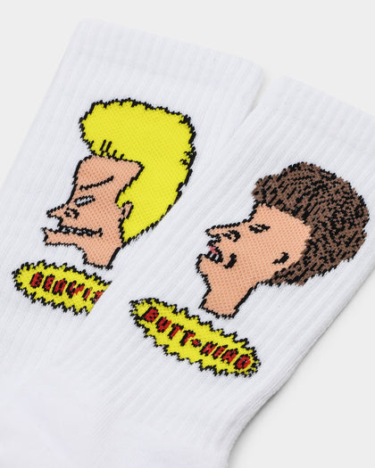 American Thrift X Beavis And Butt-Head Socks 2 Pack Black/White