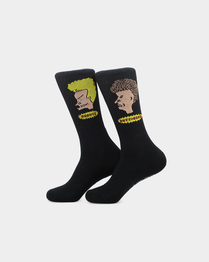 American Thrift X Beavis And Butt-Head Socks 2 Pack Black/White