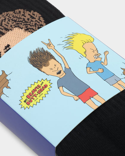 American Thrift X Beavis And Butt-Head Socks 2 Pack Black/White
