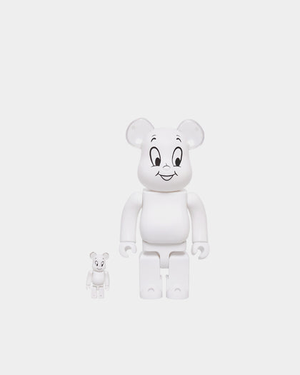 Medicom Toy Be@rbrick X Casper The Friendly Ghost 400% & 100% Figure Set White/Black