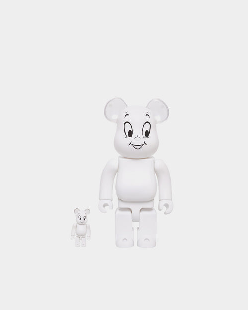 Medicom Toy Be@rbrick X Casper The Friendly Ghost 400% & 100% Figure Set White/Black
