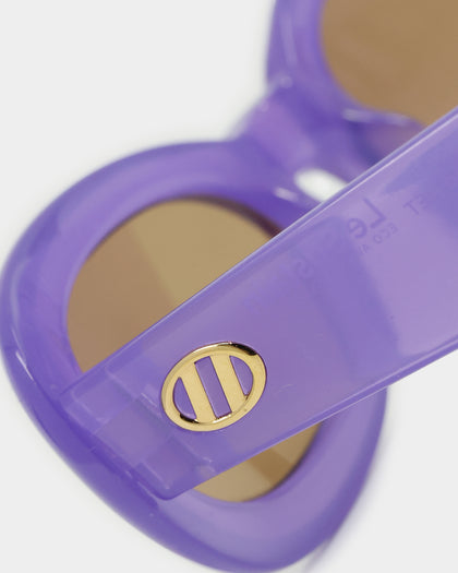 Le Specs Outta Trash Sunglasses Purple