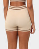 Champion Women's LFS Seamless Biker Shorts Latte