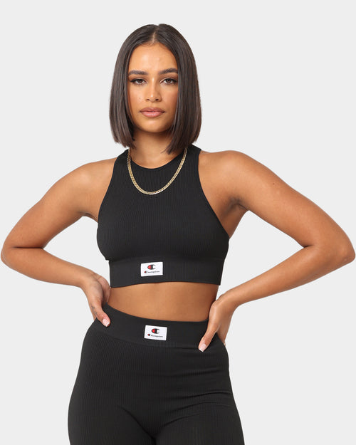 Champion Women's LFS Seamless Racer Crop Black