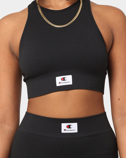 Champion Women's LFS Seamless Racer Crop Black