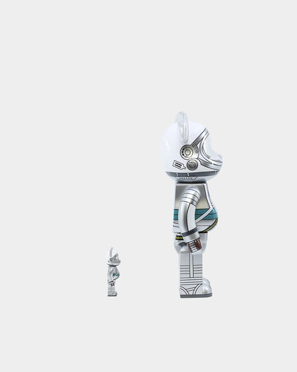 Medicom Toy Be@rbrick Project Mercury Astronaut 100% & 400% Figure Set Multi-Coloured