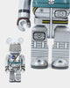 Medicom Toy Be@rbrick Project Mercury Astronaut 100% & 400% Figure Set Multi-Coloured