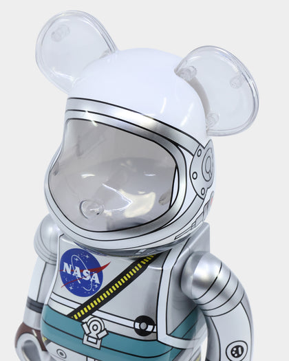 Medicom Toy Be@rbrick Project Mercury Astronaut 100% & 400% Figure Set Multi-Coloured
