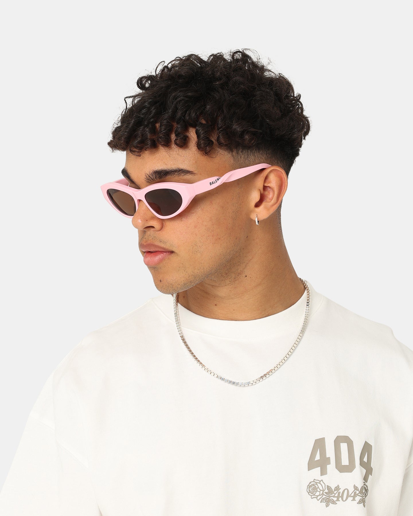 Balenciaga Twist BB0207S-004 Sunglasses Pink | Culture Kings US