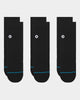 Stance Icon Quarter 3 Pack Socks Black