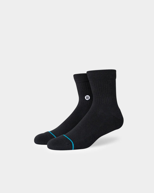 Stance Icon Quarter 3 Pack Socks Black