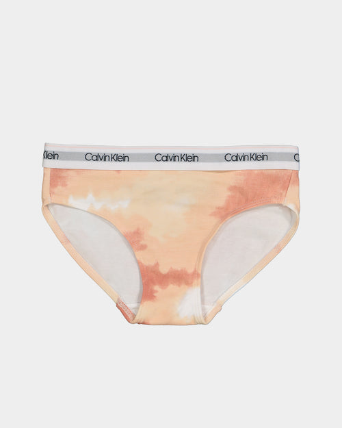 Calvin Klein Kids' Modern Cotton 3 Pack Underwear Warm Tie Dye