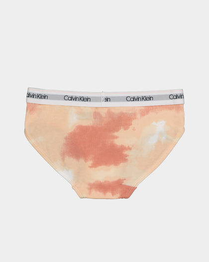 Calvin Klein Kids' Modern Cotton 3 Pack Underwear Warm Tie Dye