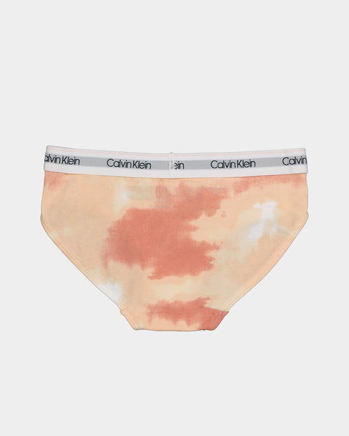Calvin Klein Kids' Modern Cotton 3 Pack Underwear Warm Tie Dye