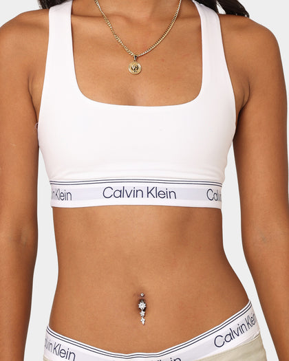 Calvin Klein Women's Athletic Unlined Bralette White
