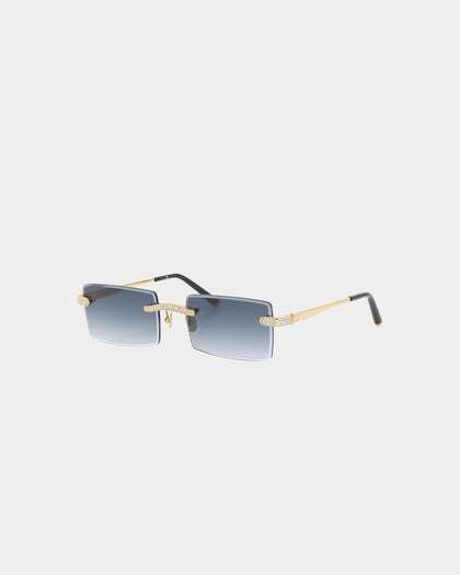 James Oro Iced Black Tint Authentic Sunglasses Gold